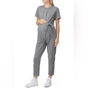 Hatch Lolo Jumper Maternity Jumpsuit Gray Loungewear Size Small